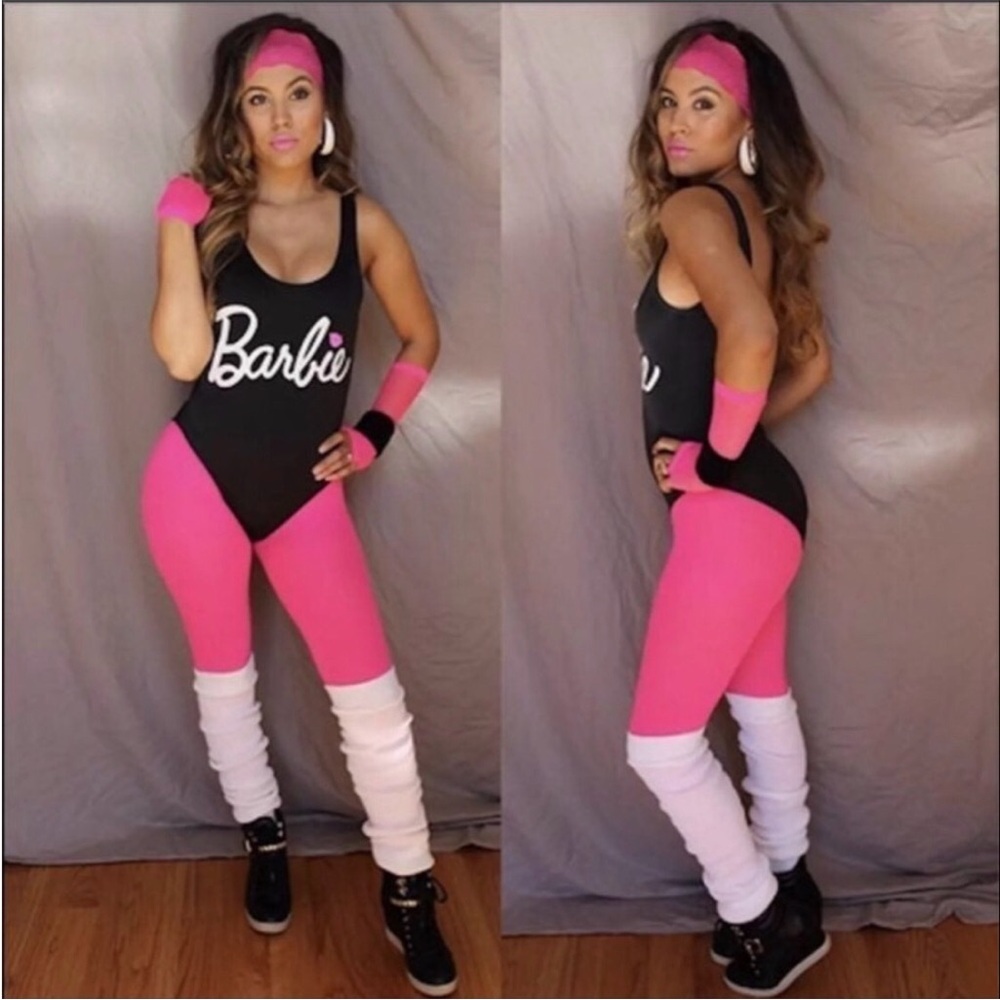 Women’s Barbie Black One Piece Swimsuit Costume